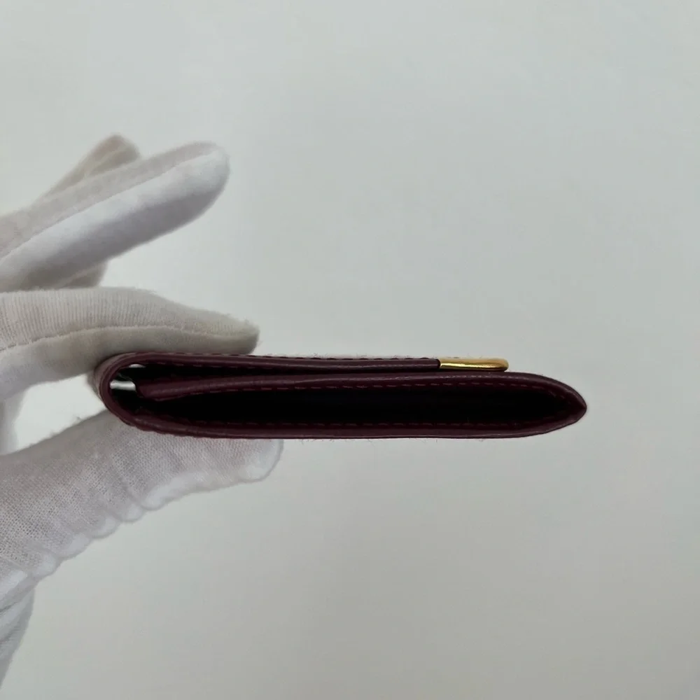 Must de Cartier Bordeaux coin case wallet BNWOT Vintage